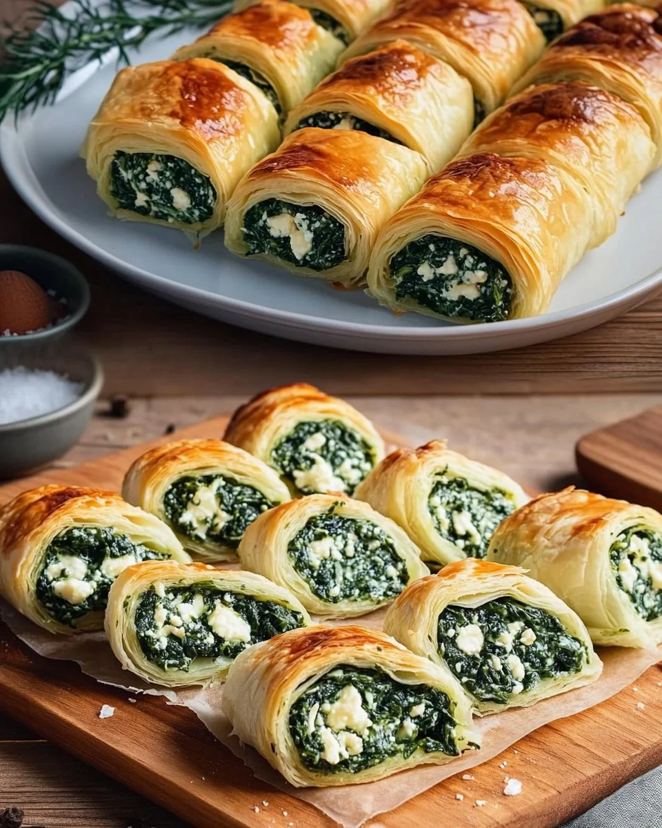 Spinat-Fetarollen